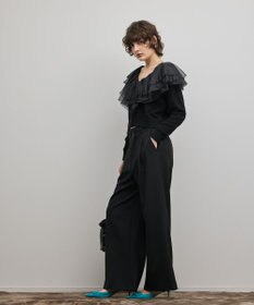 GRACE CONTINENTAL フリルニットカーディガン