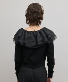 GRACE CONTINENTAL フリルニットカーディガン