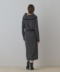 GRACE CONTINENTAL バイカラーオフショルニットワンピース