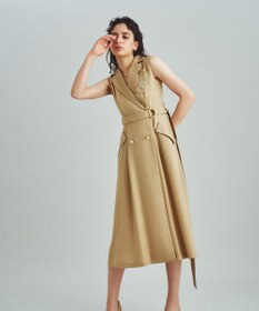 ⭐️未使用⭐️グレースコンチネンタル マリンジレドレス ベージュ 36 マリンジレドレス / GRACE CONTINENTAL | GRACE CONTINENTAL