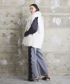 GRACE CONTINENTAL 【LOU ANDREA】フェイクポケットジレ