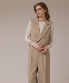 GRACE CONTINENTAL ツイードテーラーサロペット