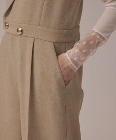 GRACE CONTINENTAL ツイードテーラーサロペット