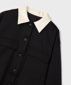 GRACE CONTINENTAL レザーカットシャツ