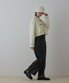 GRACE CONTINENTAL ステッチニットジャケット