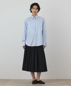 GRACE CONTINENTAL ピンタックドレスシャツ