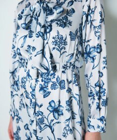 GRACE CONTINENTAL オリエンタルフラワープリントワンピース