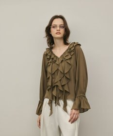 GRACE CONTINENTAL フリルブラウス