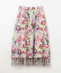 GRACE CONTINENTAL フラワーガーデンプリントスカート