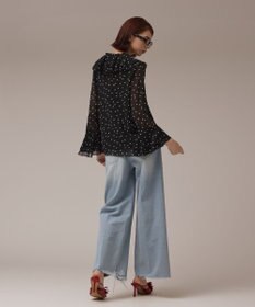 GRACE CONTINENTAL ラッフルドットトップ