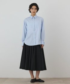 GRACE CONTINENTAL ピンタックドレスシャツ