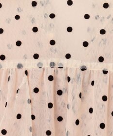 GRACE CONTINENTAL ドットフロッキーチュールトップ