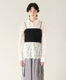 GRACE CONTINENTAL コードレースオーバーシャツ