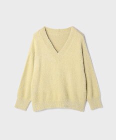 GRACE CONTINENTAL ラメフェザーニットトップ