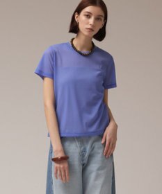 GRACE CONTINENTAL シアーカットトップ ブルー