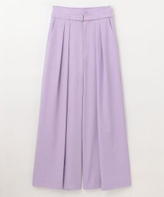 GRACE CONTINENTAL ツータックベルトワイドパンツ