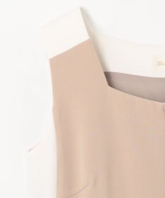 GRACE CONTINENTAL ラインバイカラードレス