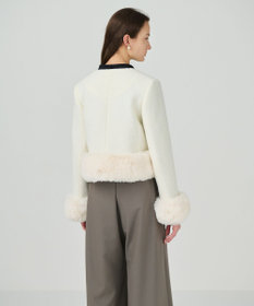 GRACE CONTINENTAL ツイードコンビジャケット