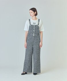 GRACE CONTINENTAL チェックツイードサロペット