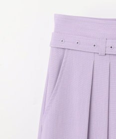 GRACE CONTINENTAL ツータックベルトワイドパンツ