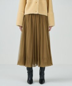 GRACE CONTINENTAL チュールバルーンスカート ベージュ