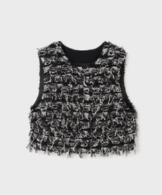 GRACE CONTINENTAL コンパクトフリンジベスト