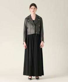 GRACE CONTINENTAL ラムレザーライダースジャケット