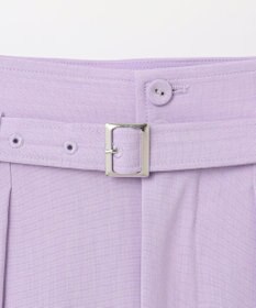 GRACE CONTINENTAL ツータックベルトワイドパンツ