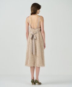 GRACE CONTINENTAL フェザーコンビキャミドレス