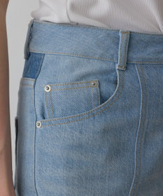 GRACE CONTINENTAL パッチワークデニムパンツ