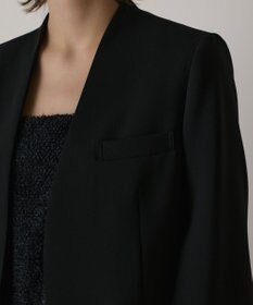 GRACE CONTINENTAL ダブルクロスノーカラージャケット