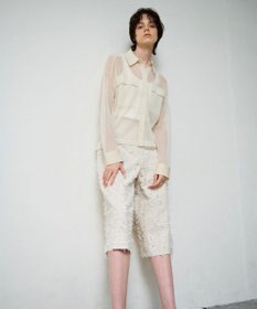 GRACE CONTINENTAL リボンヤーンフレアパンツ