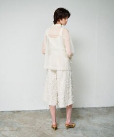 GRACE CONTINENTAL リボンヤーンフレアパンツ