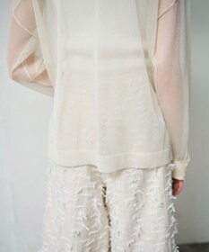 GRACE CONTINENTAL リボンヤーンフレアパンツ