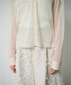 GRACE CONTINENTAL リボンヤーンフレアパンツ