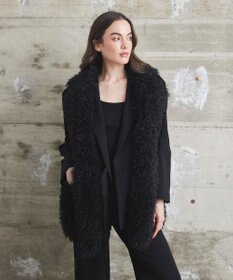 GRACE CONTINENTAL 【LOU ANDREA】フェイクポケットジレ ブラック