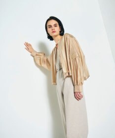 GRACE CONTINENTAL 麻調ベルトサロペット