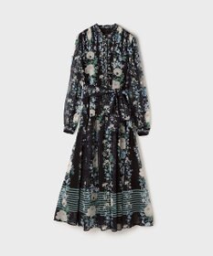 GRACE CONTINENTAL フラワープリントティアードワンピース