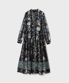GRACE CONTINENTAL フラワープリントティアードワンピース