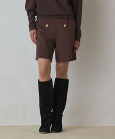 GRACE CONTINENTAL ダブルボタンショートパンツ ブラウン