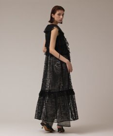 GRACE CONTINENTAL フリルカラーレースワンピース