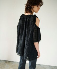 GRACE CONTINENTAL チュールフリルフレアトップ