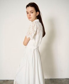 GRACE CONTINENTAL レースコンビタフタワンピース