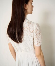 GRACE CONTINENTAL レースコンビタフタワンピース