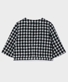 GRACE CONTINENTAL チェックツイードショートジャケット