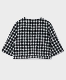 GRACE CONTINENTAL チェックツイードショートジャケット