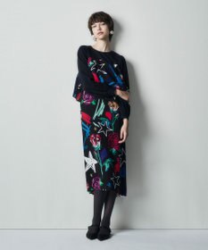 GRACE CONTINENTAL プリントコンビドレス