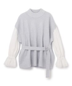GRACE CONTINENTAL フェザーニットコンビトップ