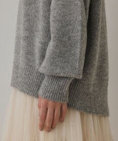 GRACE CONTINENTAL フェアアイル刺繍ニットトップ