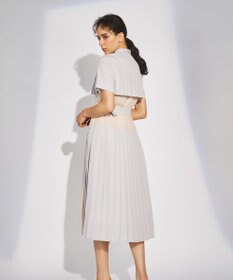 GRACE CONTINENTAL プリーツ配色ワンピース